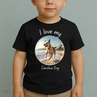 Carolina Dog Matter Dog Running On Beach Toddler T-Shirt thumb 2