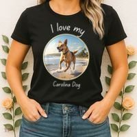 Carolina Dog Matter Dog Running On Beach Women's T-Shirt thumb 2