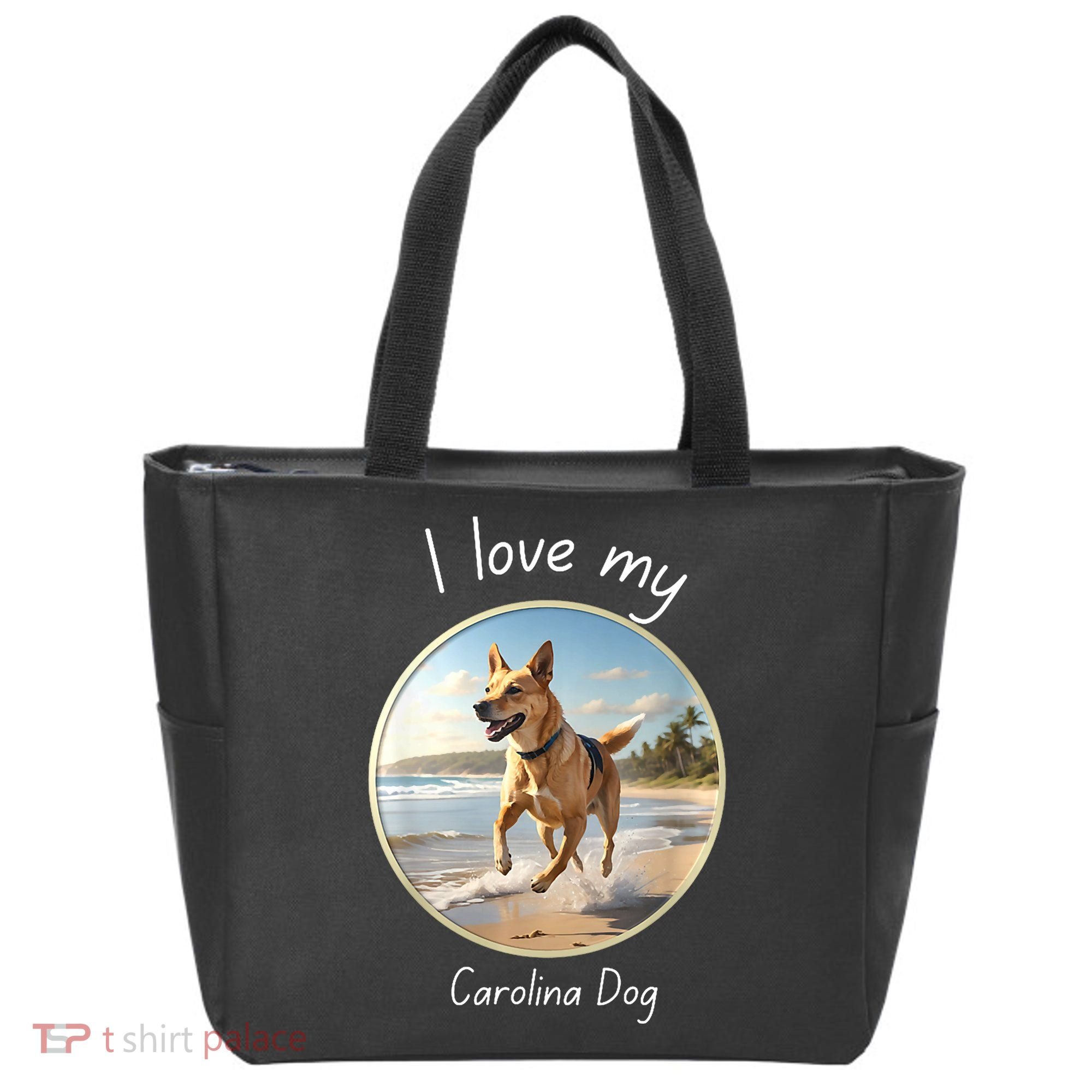 Carolina Dog Matter Dog Running On Beach Tote Bag