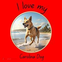 Carolina Dog Matter Dog Running On Beach Santa Hat thumb 1