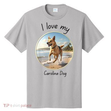 Carolina Dog Matter Dog Running On Beach T-Shirt