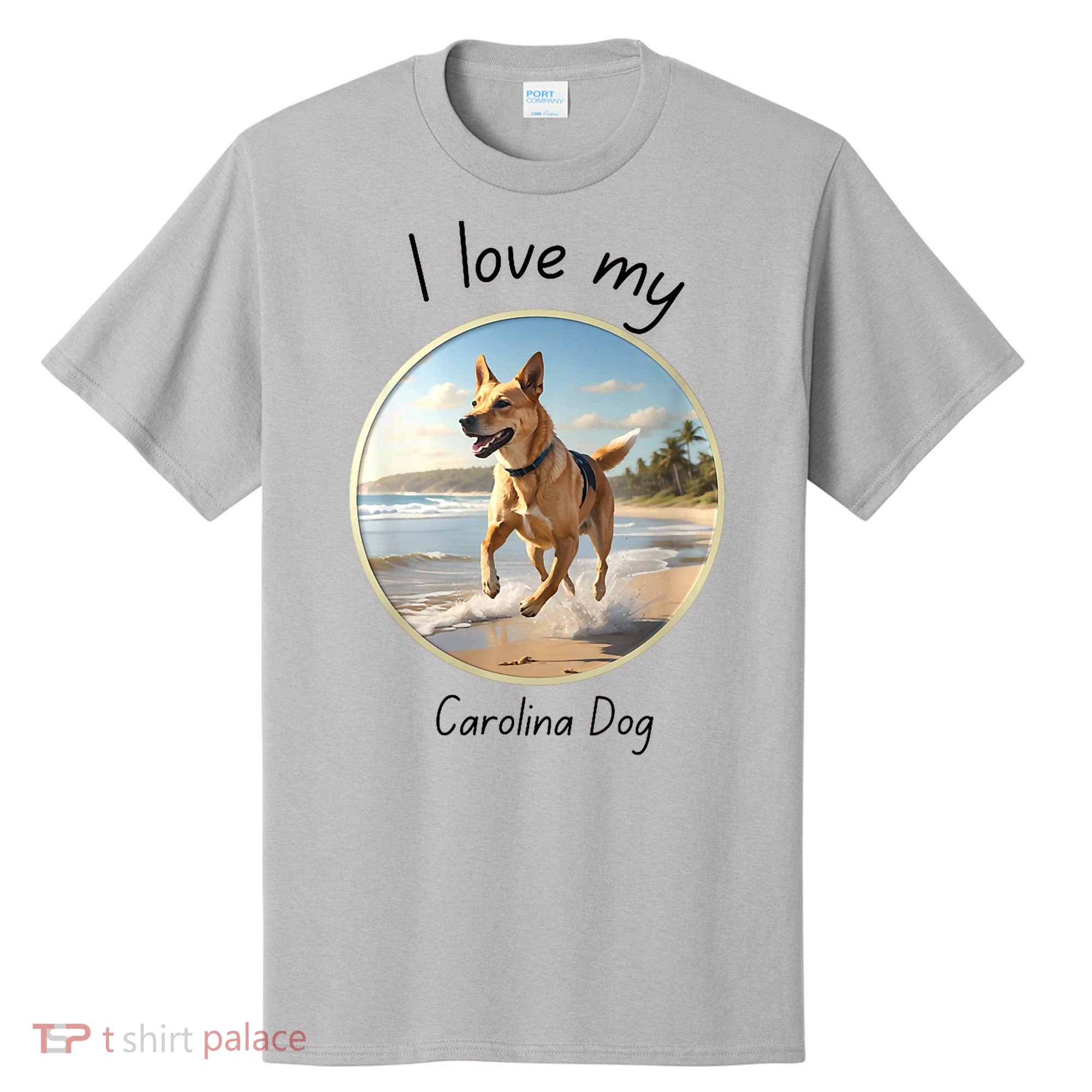 Carolina Dog Matter Dog Running On Beach T-Shirt