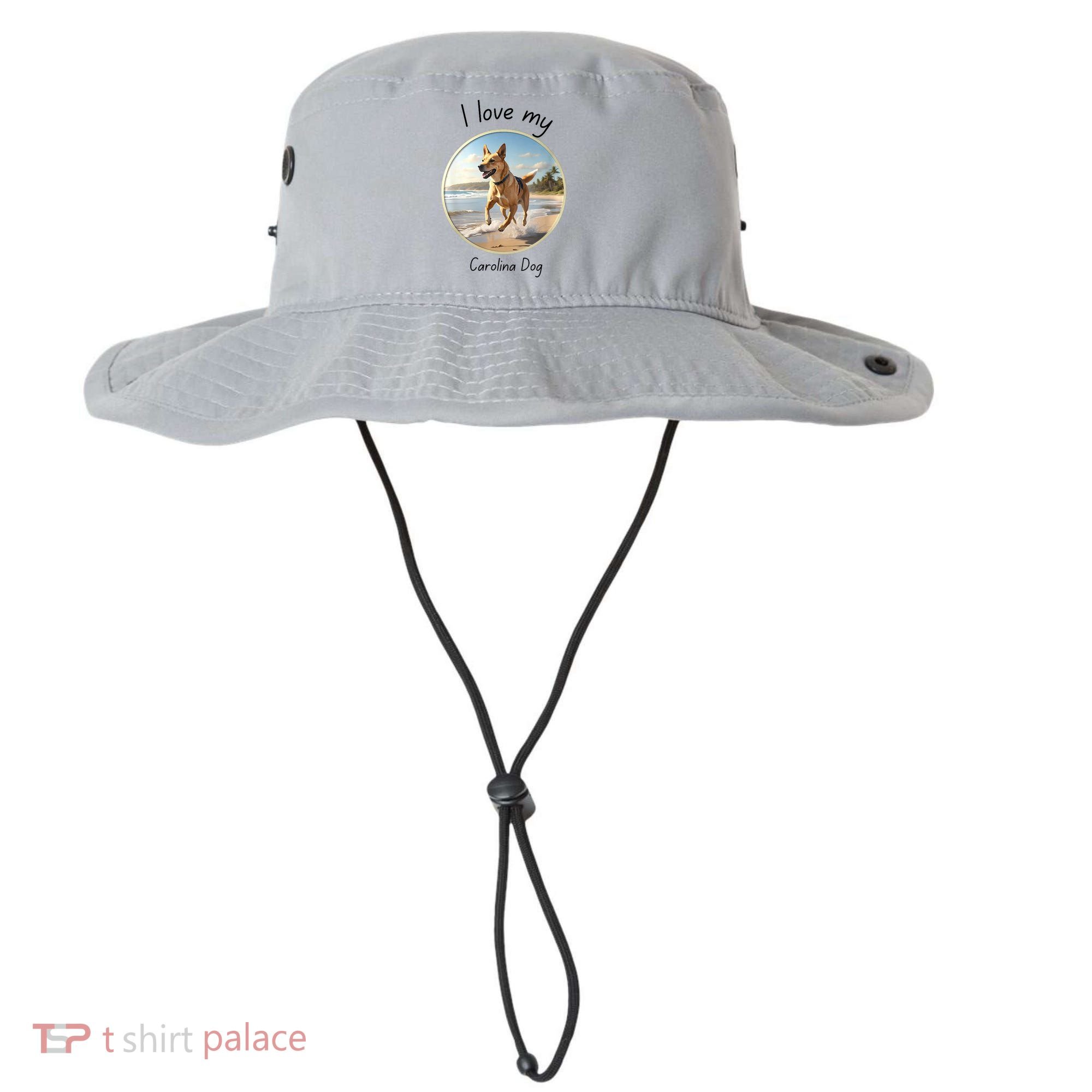 Carolina Dog Matter Dog Running On Beach Bucket Hat