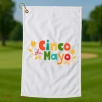 Cinco De Mayo Celebration Golf Towel thumb 1