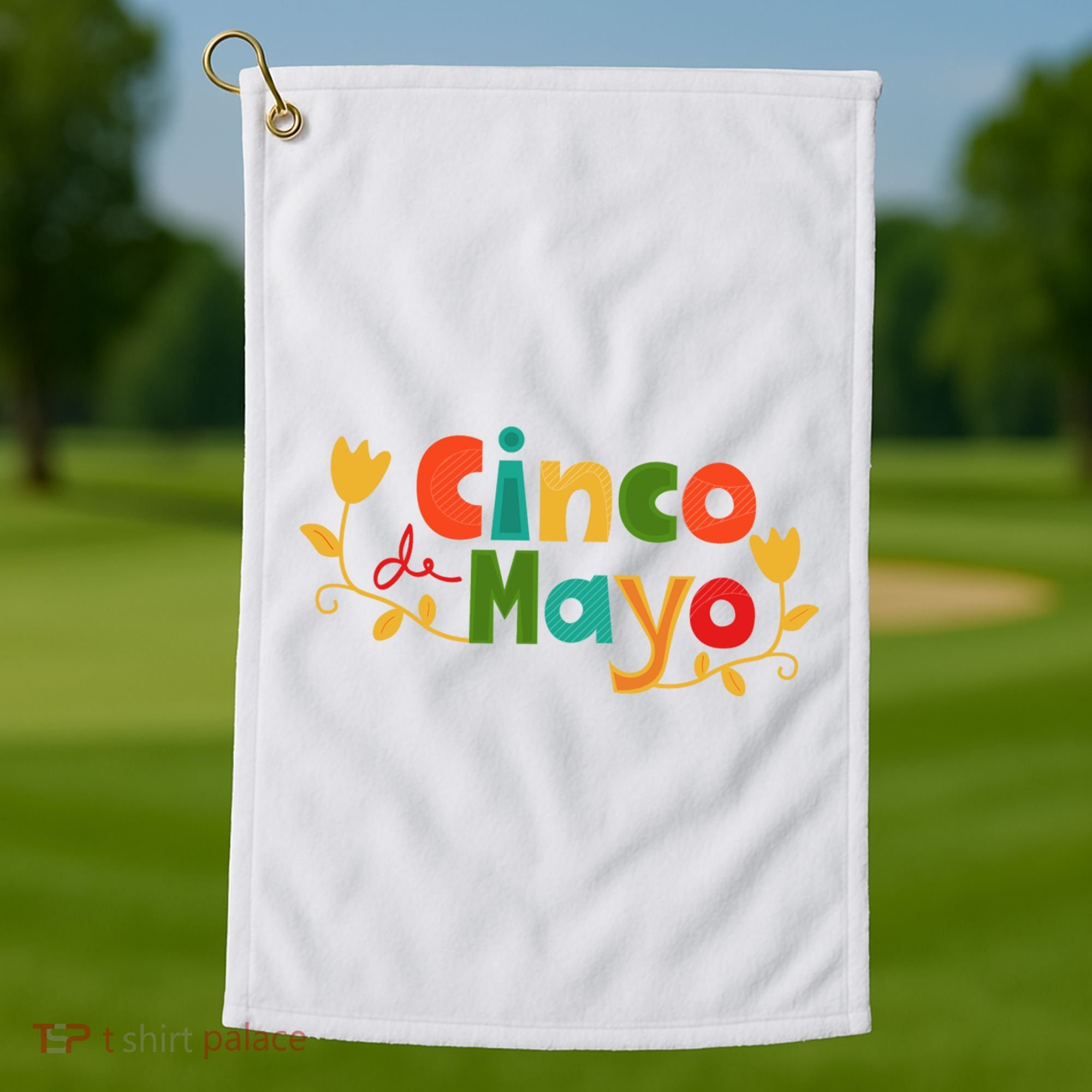 Cinco De Mayo Celebration Golf Towel