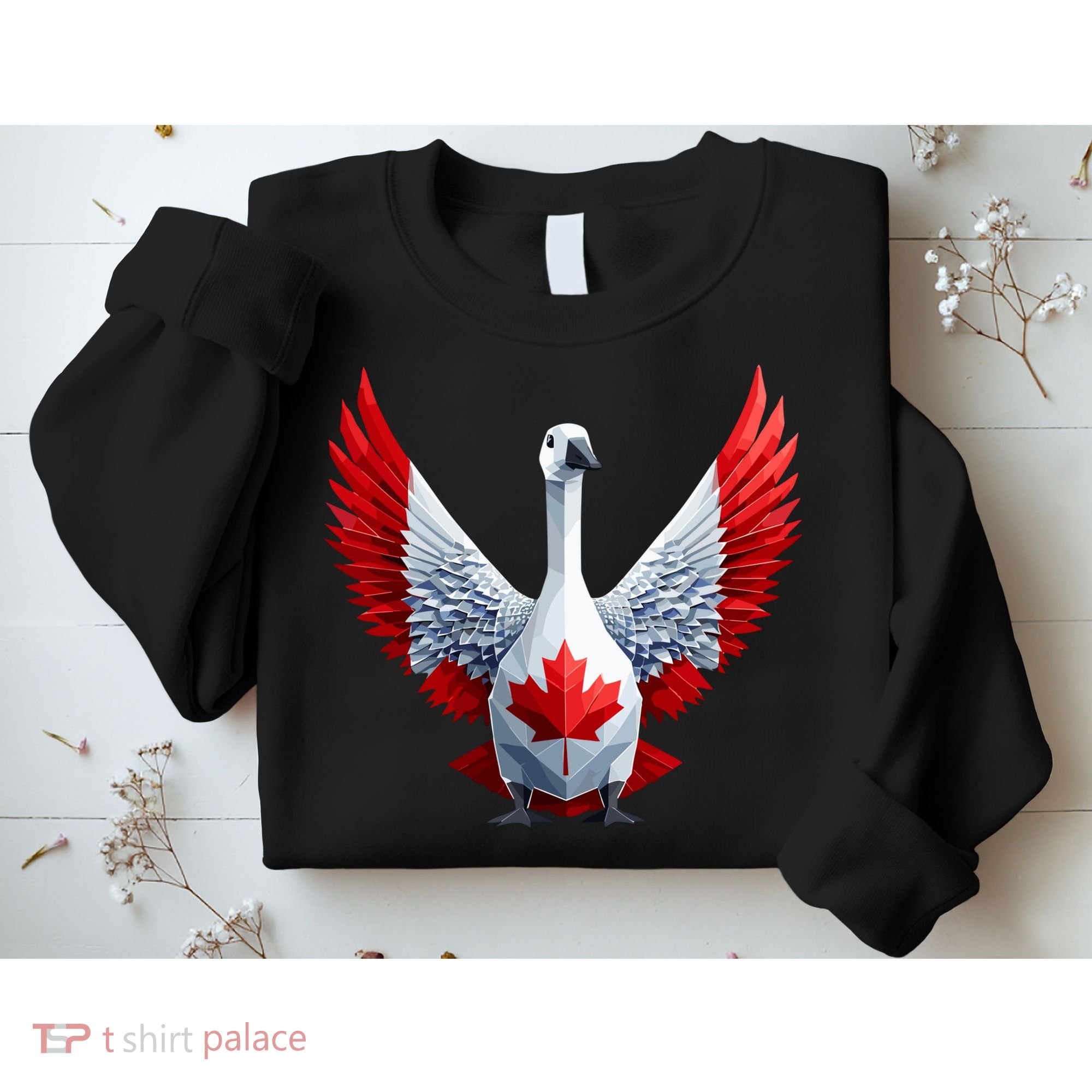 Canada Day Maple Leaf Bird Sweatshirt