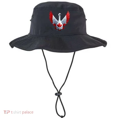 Canada Day Maple Leaf Bird Bucket Hat