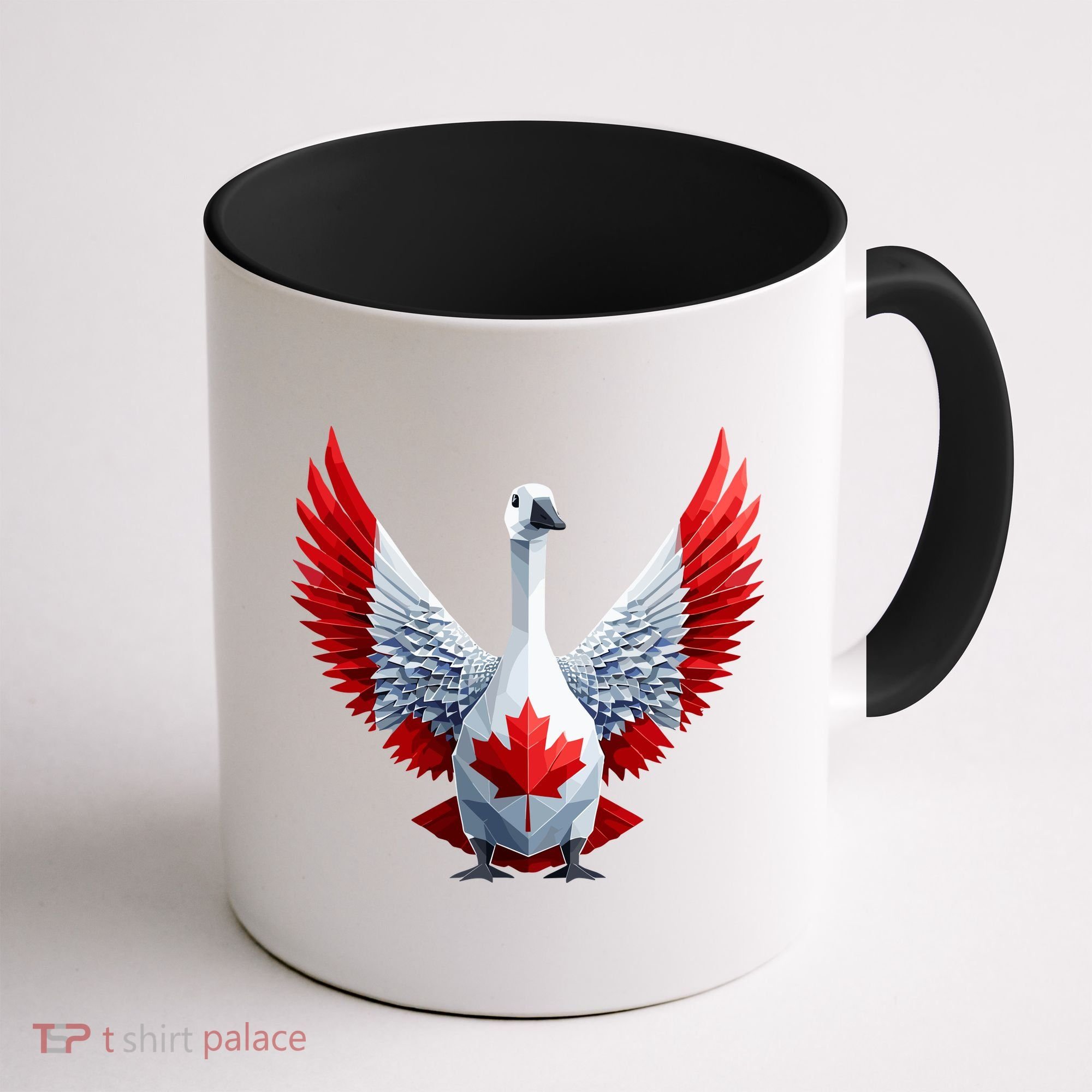 Canada Day Maple Leaf Bird Coffee Mug