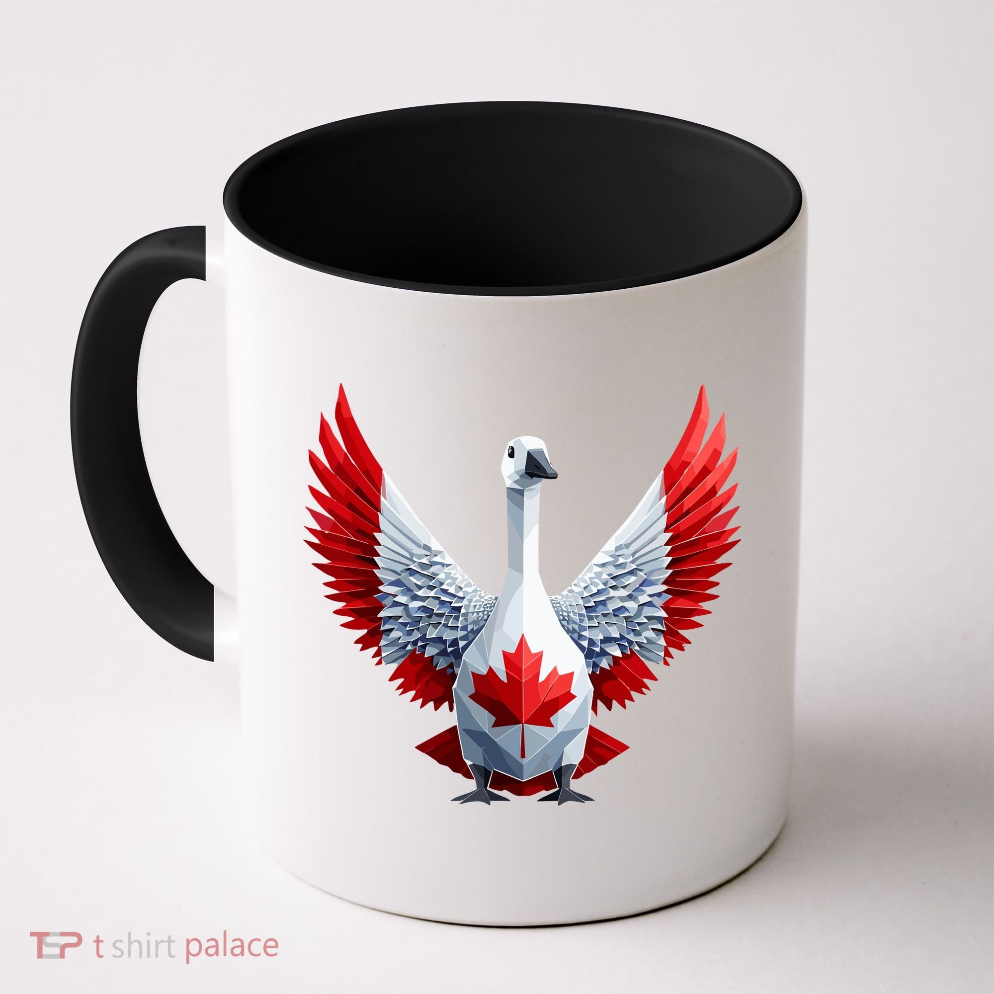 Canada Day Maple Leaf Bird Coffee Mug
