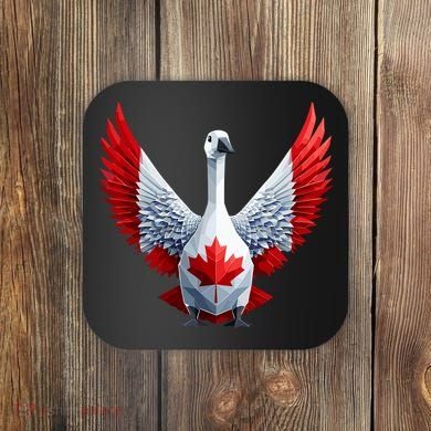 Canada Day Maple Leaf Bird Coaster
