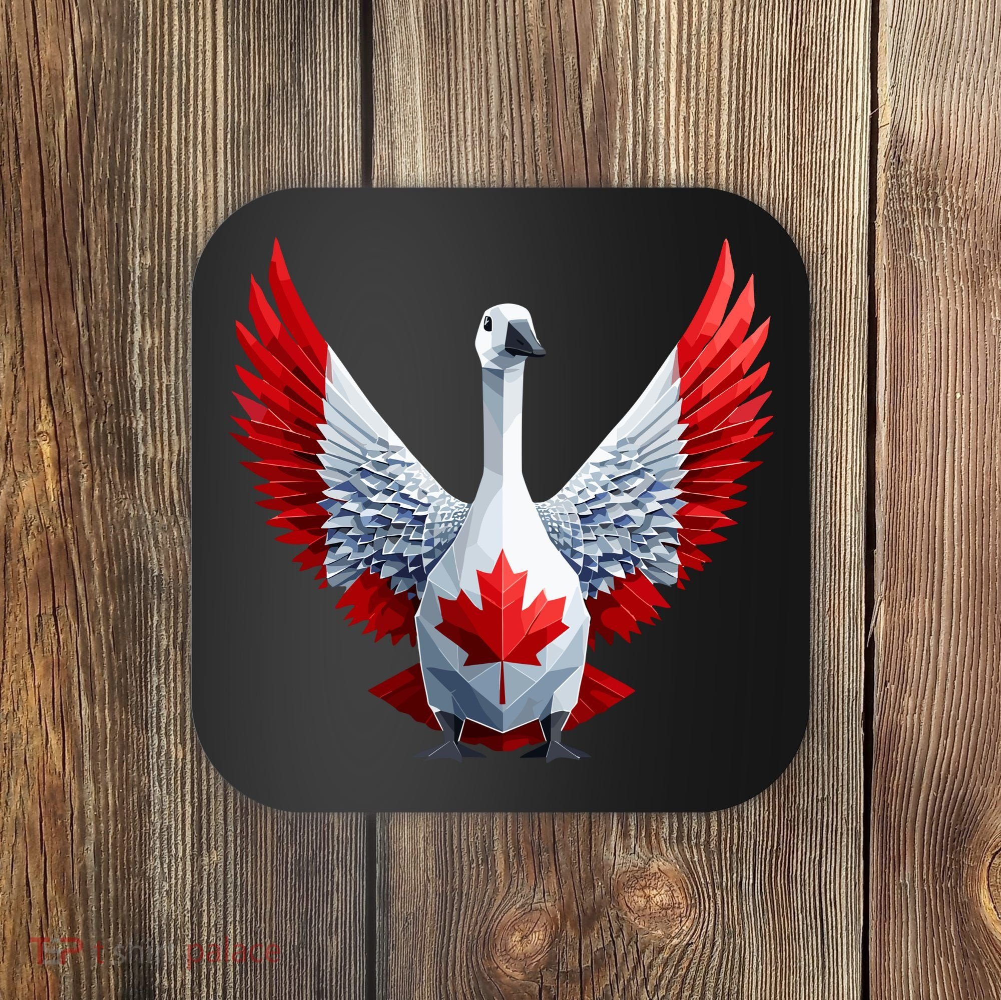 Canada Day Maple Leaf Bird Coaster