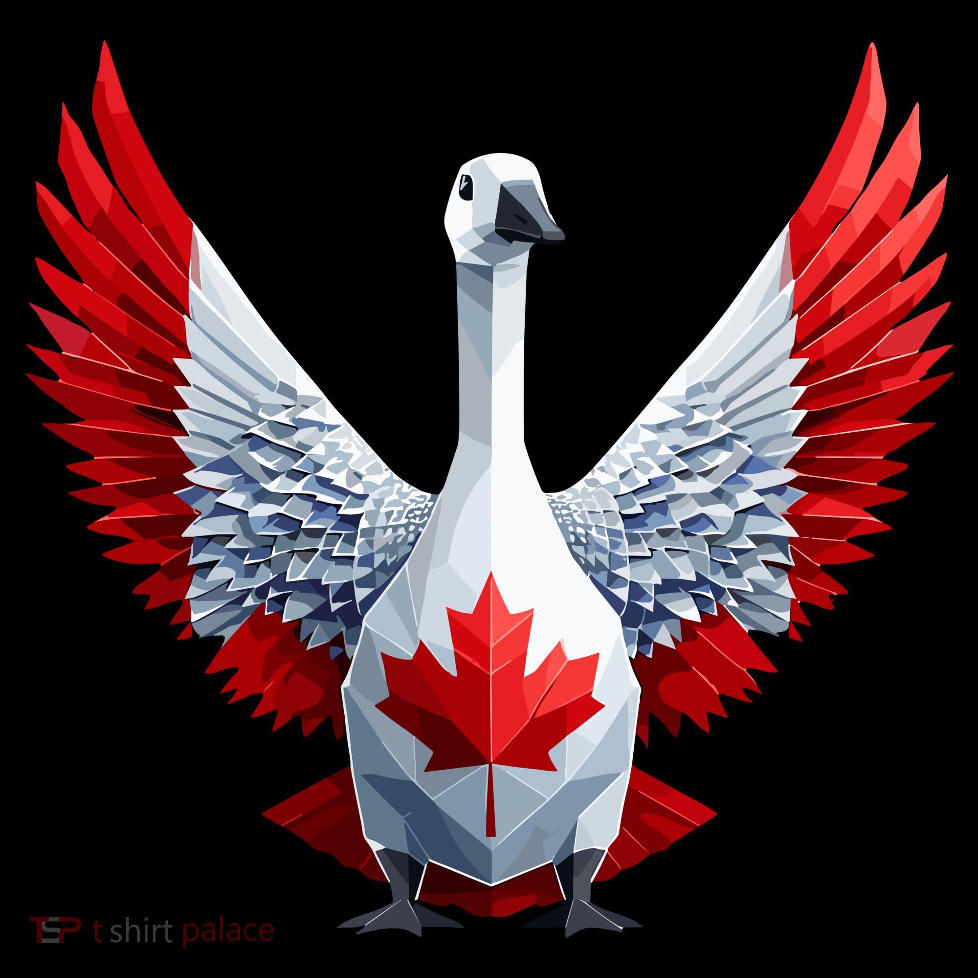 Canada Day Maple Leaf Bird Women's Hoodie