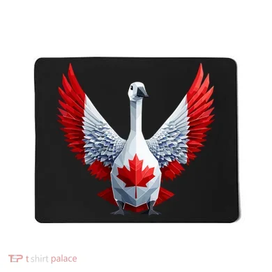 Canada Day Maple Leaf Bird Mousepad
