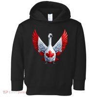 Canada Day Maple Leaf Bird Toddler Hoodie thumb 0