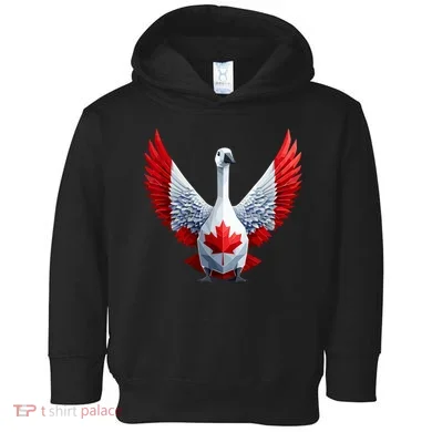 Canada Day Maple Leaf Bird Toddler Hoodie