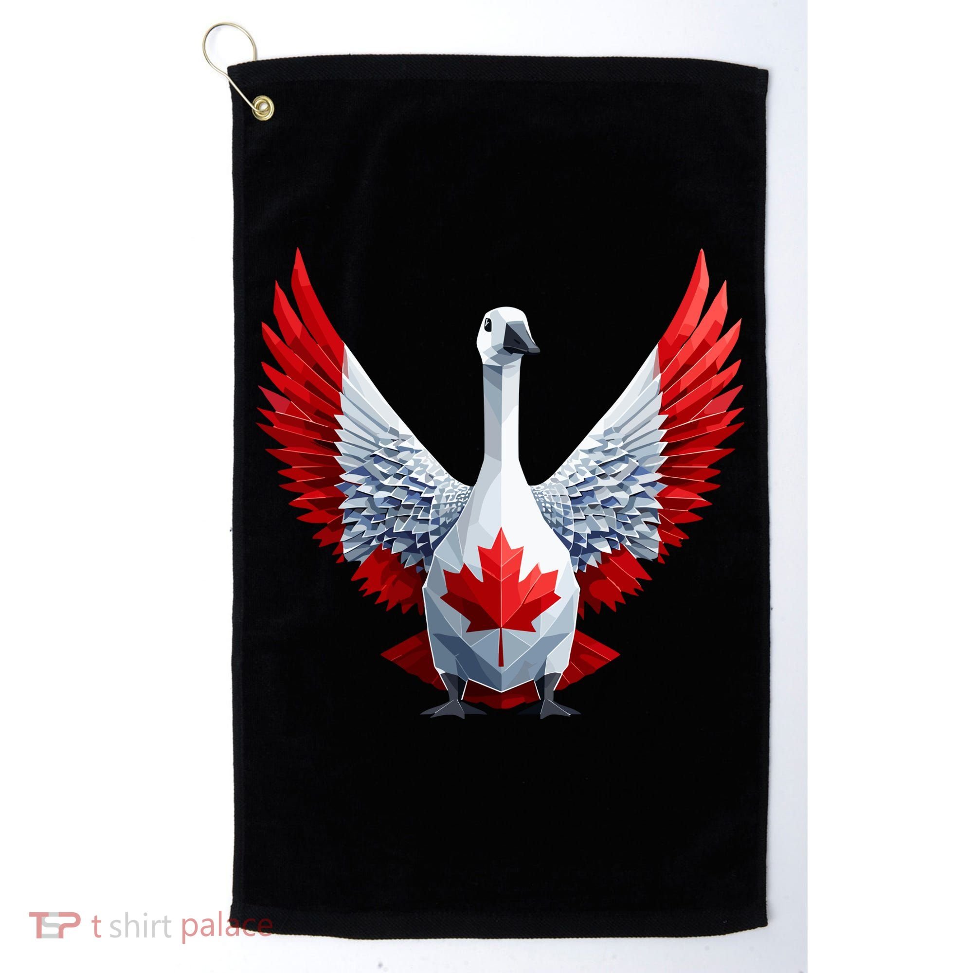 Canada Day Maple Leaf Bird Golf Towel