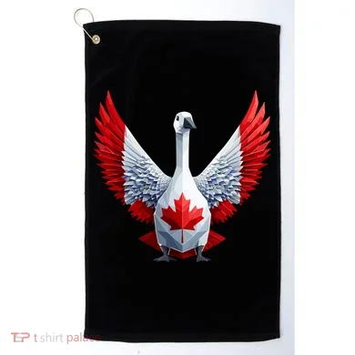 Canada Day Maple Leaf Bird Golf Towel