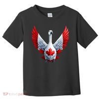 Canada Day Maple Leaf Bird Toddler T-Shirt thumb 0