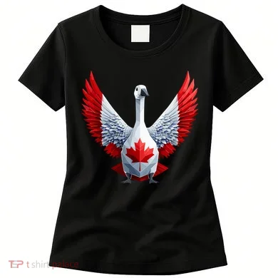 Canada Day Maple Leaf Bird Women's T-Shirt