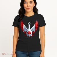 Canada Day Maple Leaf Bird Women's T-Shirt thumb 4