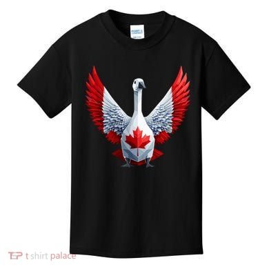 Canada Day Maple Leaf Bird Kids T-Shirt