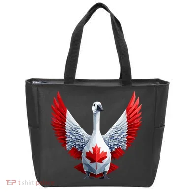 Canada Day Maple Leaf Bird Tote Bag