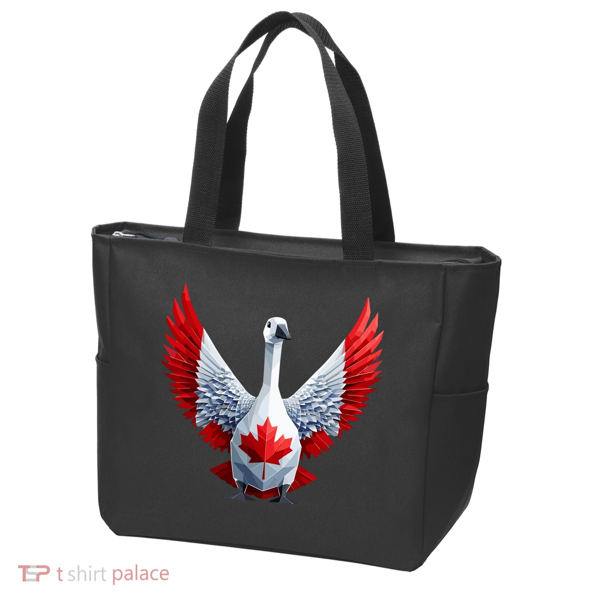 Canada Day Maple Leaf Bird Tote Bag