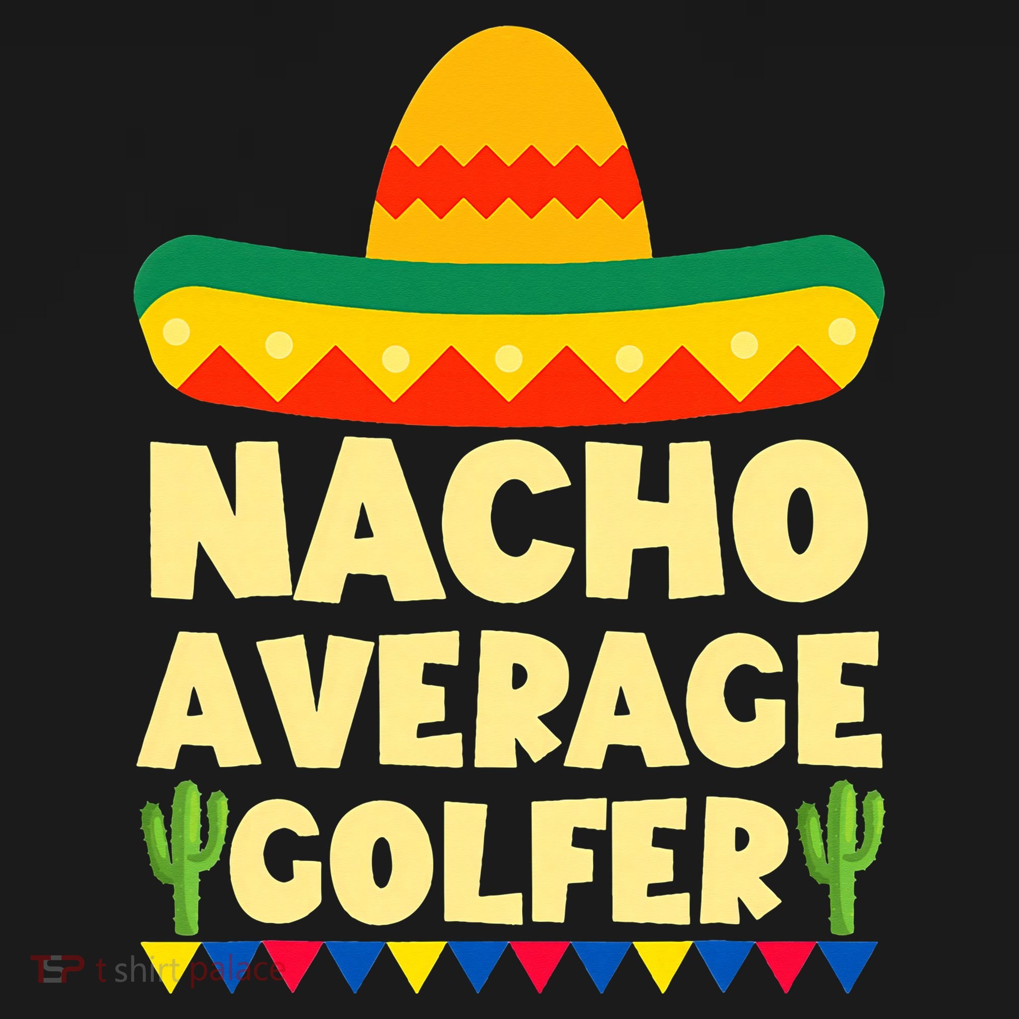 Cinco De Mayo Mexican Golf Nacho Average Golfer Button