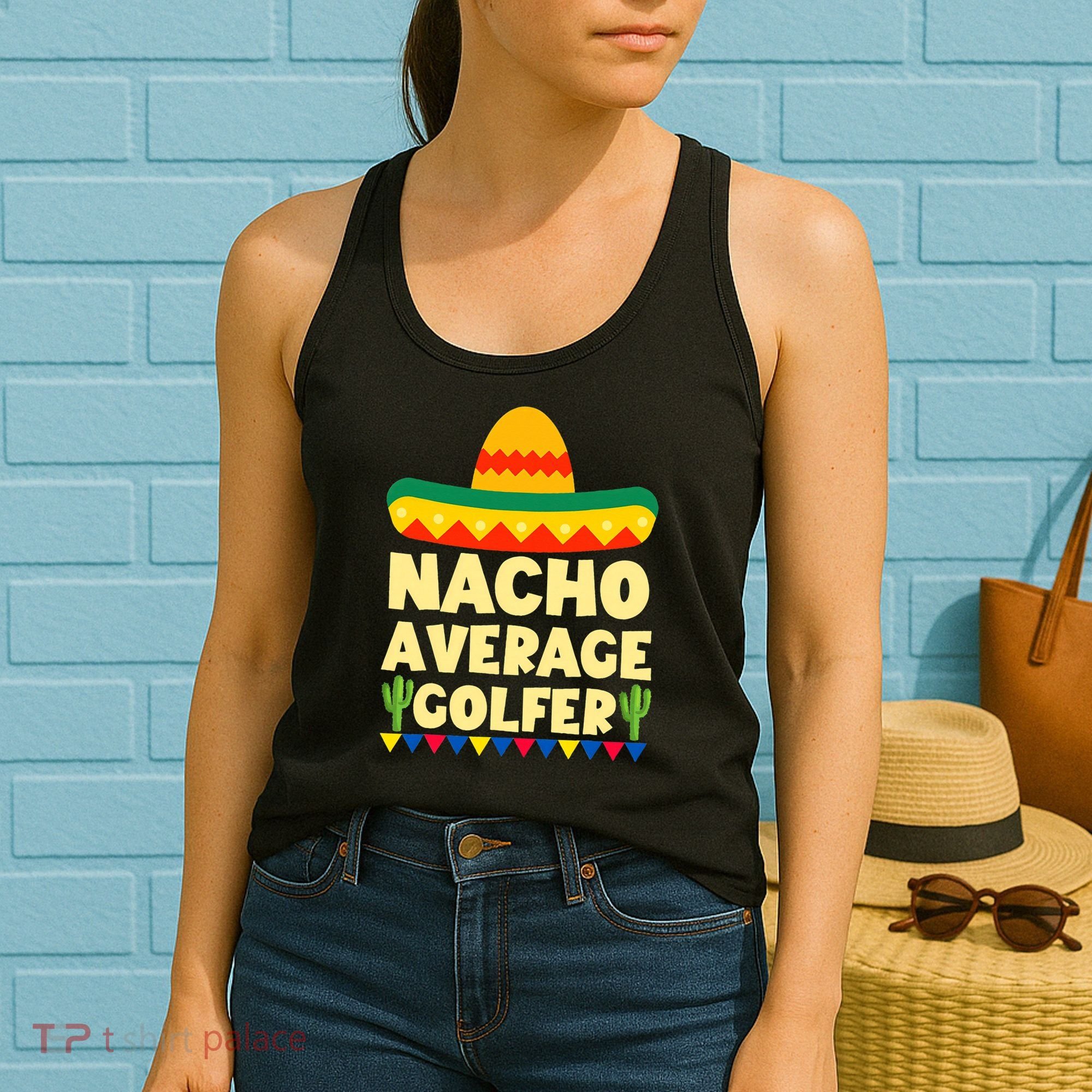 Cinco De Mayo Mexican Golf Nacho Average Golfer Women's Tank Top