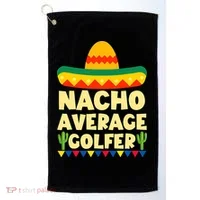 Cinco De Mayo Mexican Golf Nacho Average Golfer Golf Towel thumb 0