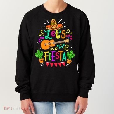 Cinco De Mayo Gift For Mexican Guitar Cactus Gift Women's Sweatshirt