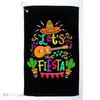 Cinco De Mayo Gift For Mexican Guitar Cactus Gift Golf Towel thumb 0
