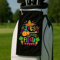 Cinco De Mayo Gift For Mexican Guitar Cactus Gift Golf Towel thumb 2