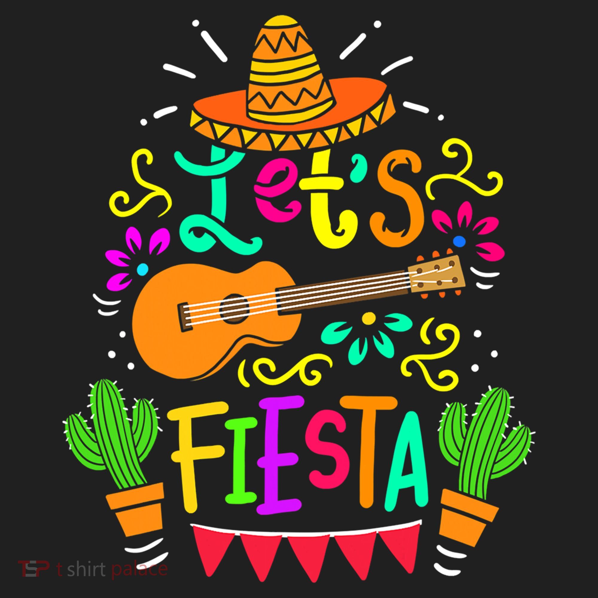 Cinco De Mayo Gift For Mexican Guitar Cactus Gift Golf Towel