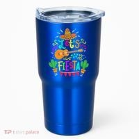 Cinco De Mayo Gift For Mexican Guitar Cactus Gift Tumbler thumb 0