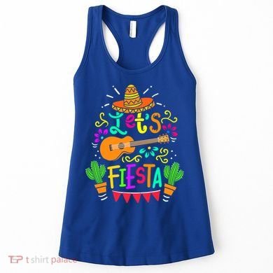 Cinco De Mayo Gift For Mexican Guitar Cactus Gift Women's Tank Top