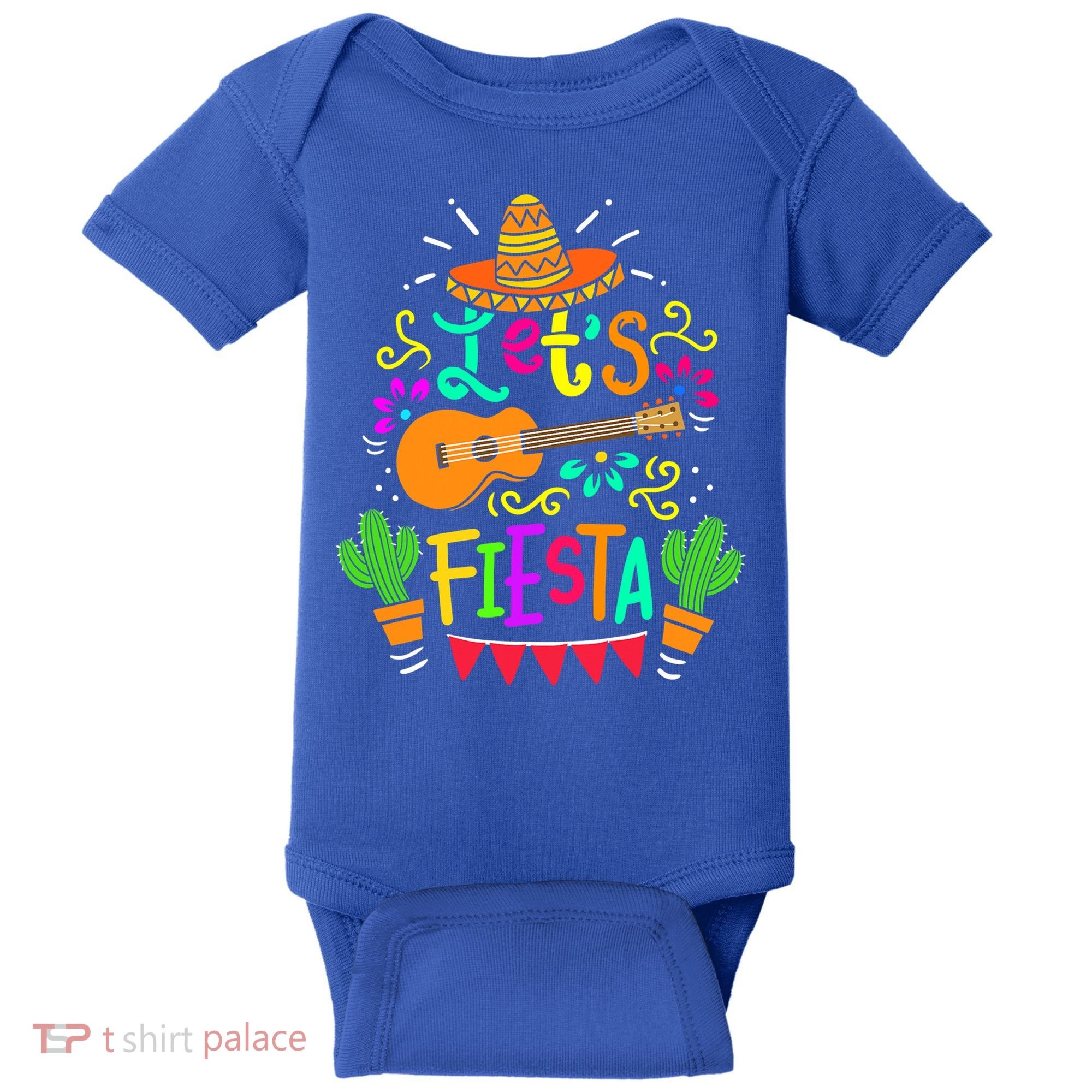 Cinco De Mayo Gift For Mexican Guitar Cactus Gift Baby Bodysuit