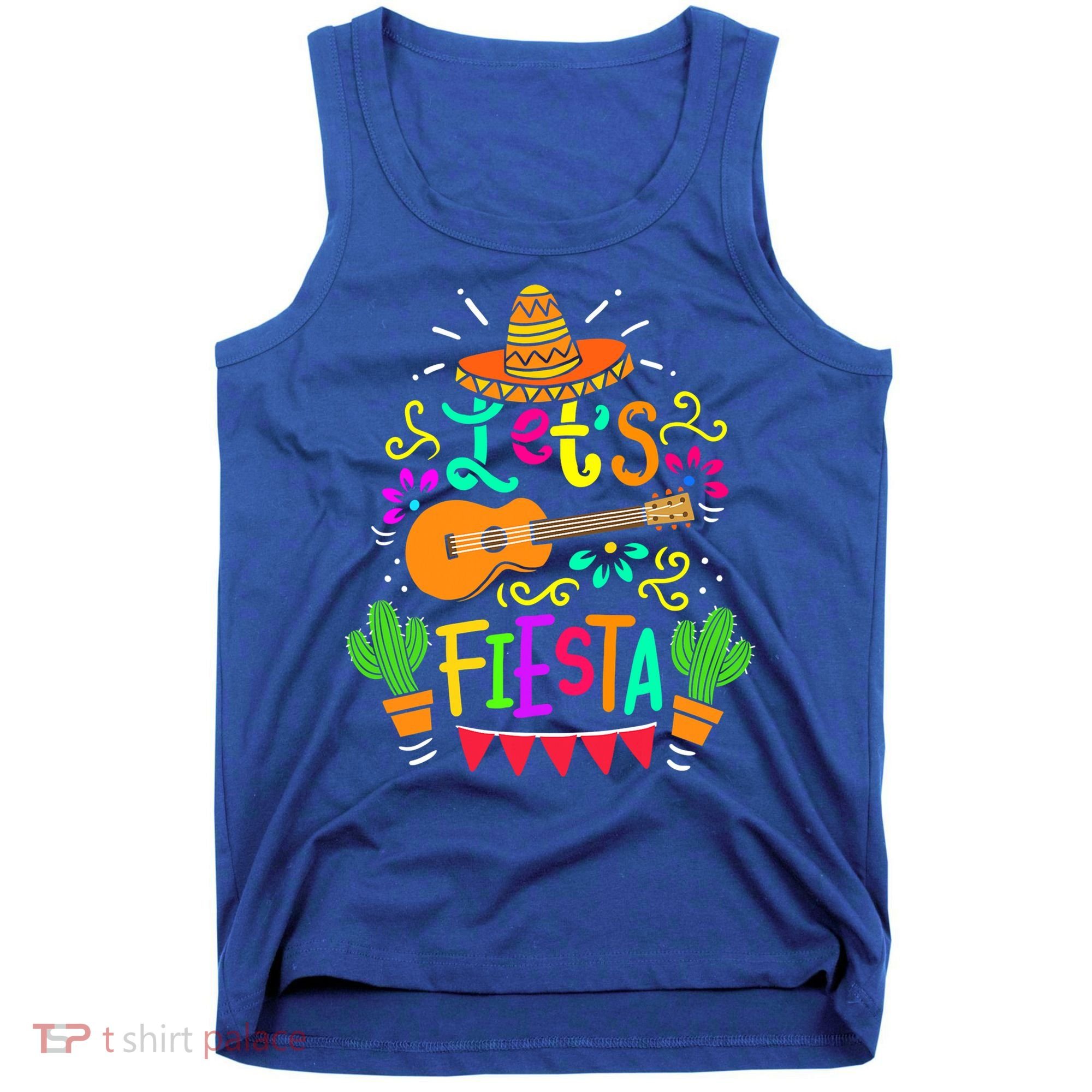 Cinco De Mayo Gift For Mexican Guitar Cactus Gift Tank Top
