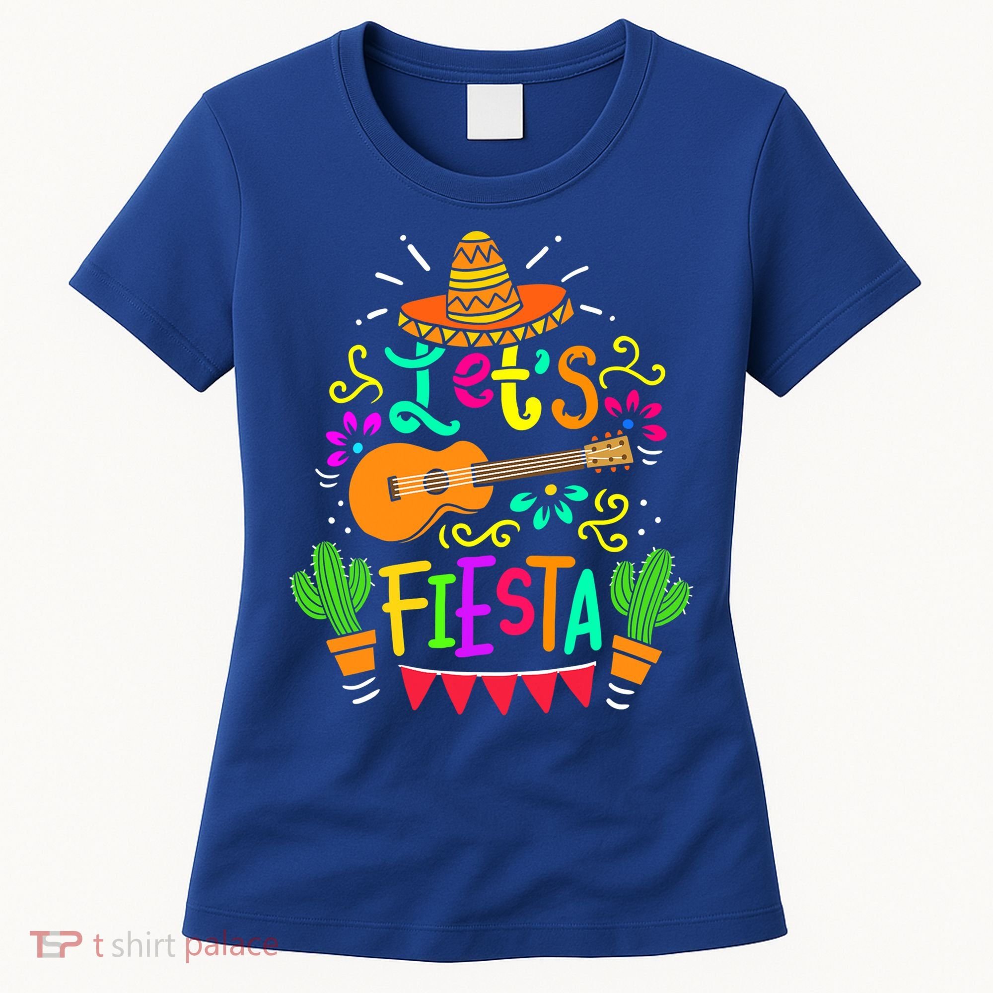 Cinco De Mayo Gift For Mexican Guitar Cactus Gift Women's T-Shirt