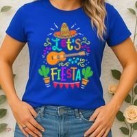 Cinco De Mayo Gift For Mexican Guitar Cactus Gift Women's T-Shirt thumb 2