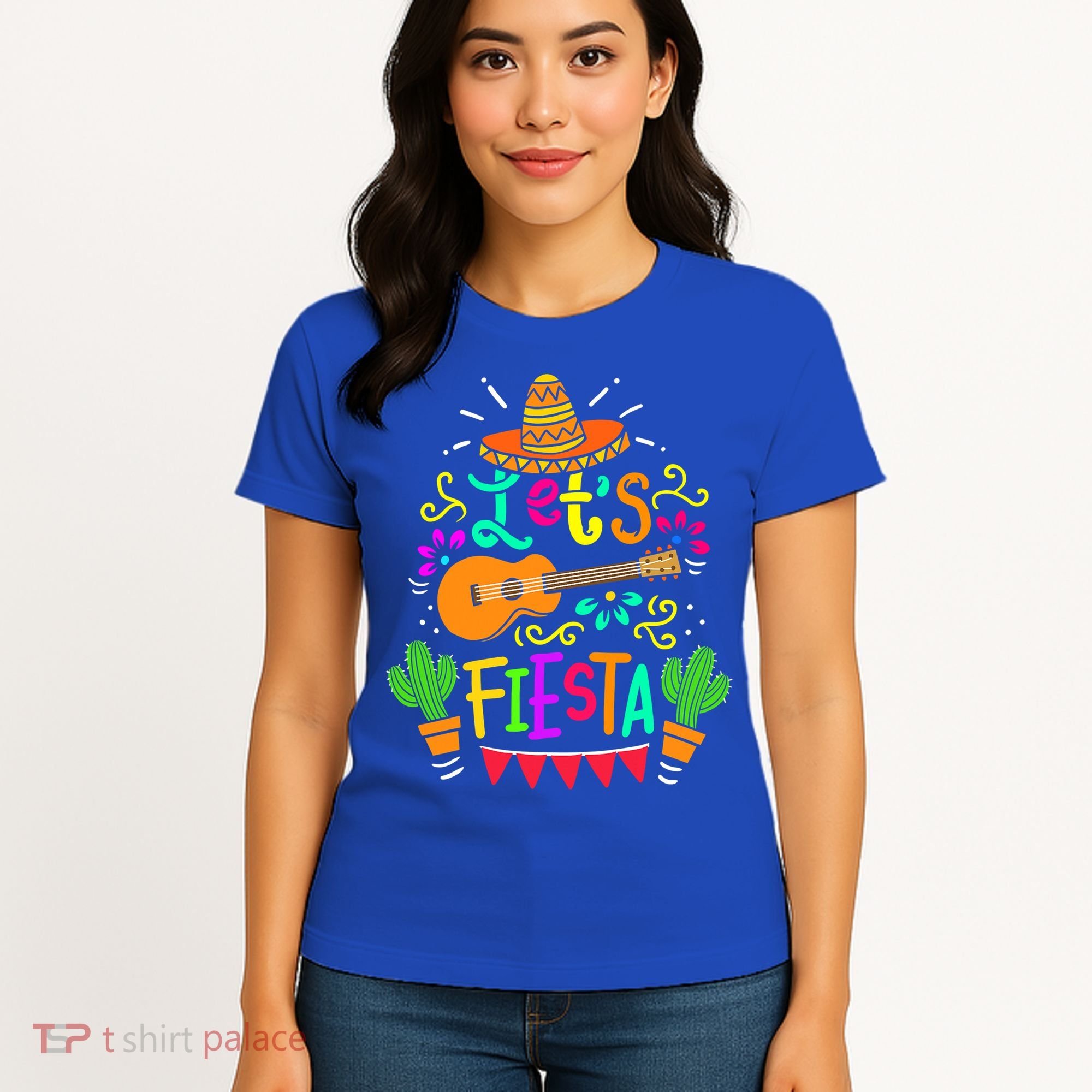 Cinco De Mayo Gift For Mexican Guitar Cactus Gift Women's T-Shirt