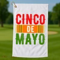 Cinco De Mayo Holiday Festive Golf Towel thumb 1