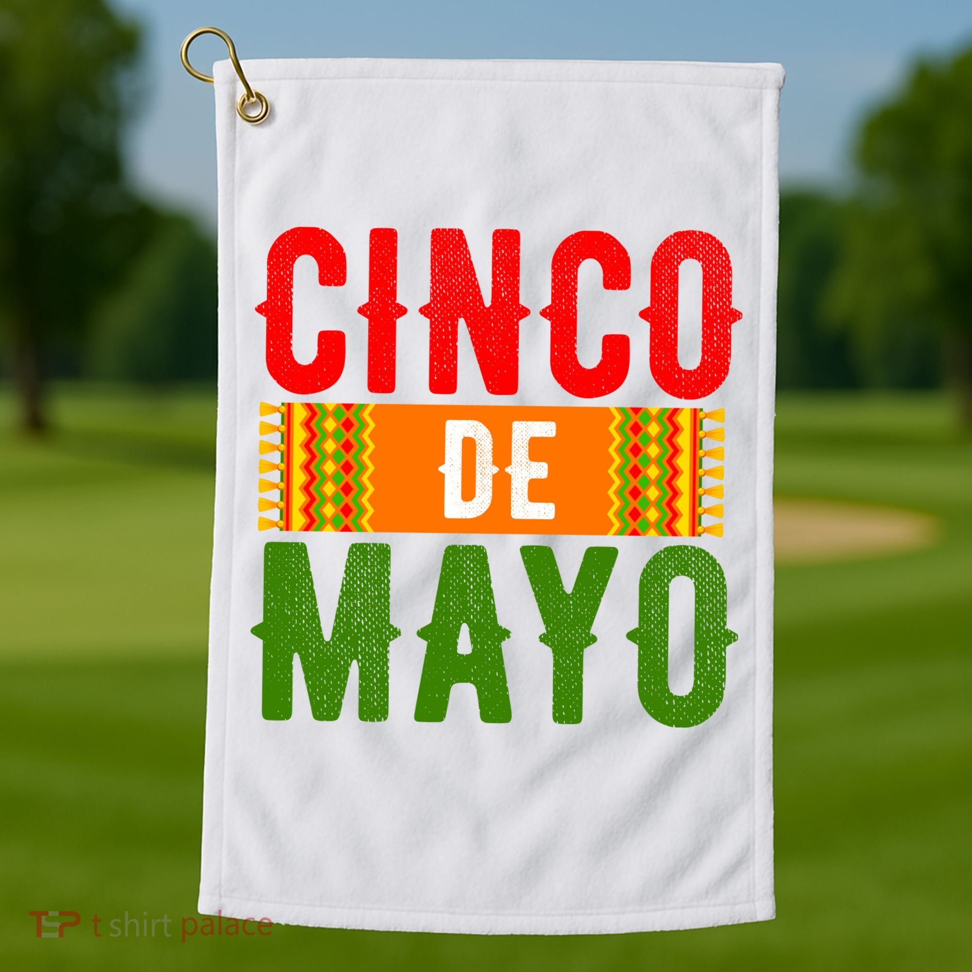 Cinco De Mayo Holiday Festive Golf Towel