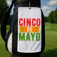 Cinco De Mayo Holiday Festive Golf Towel thumb 2