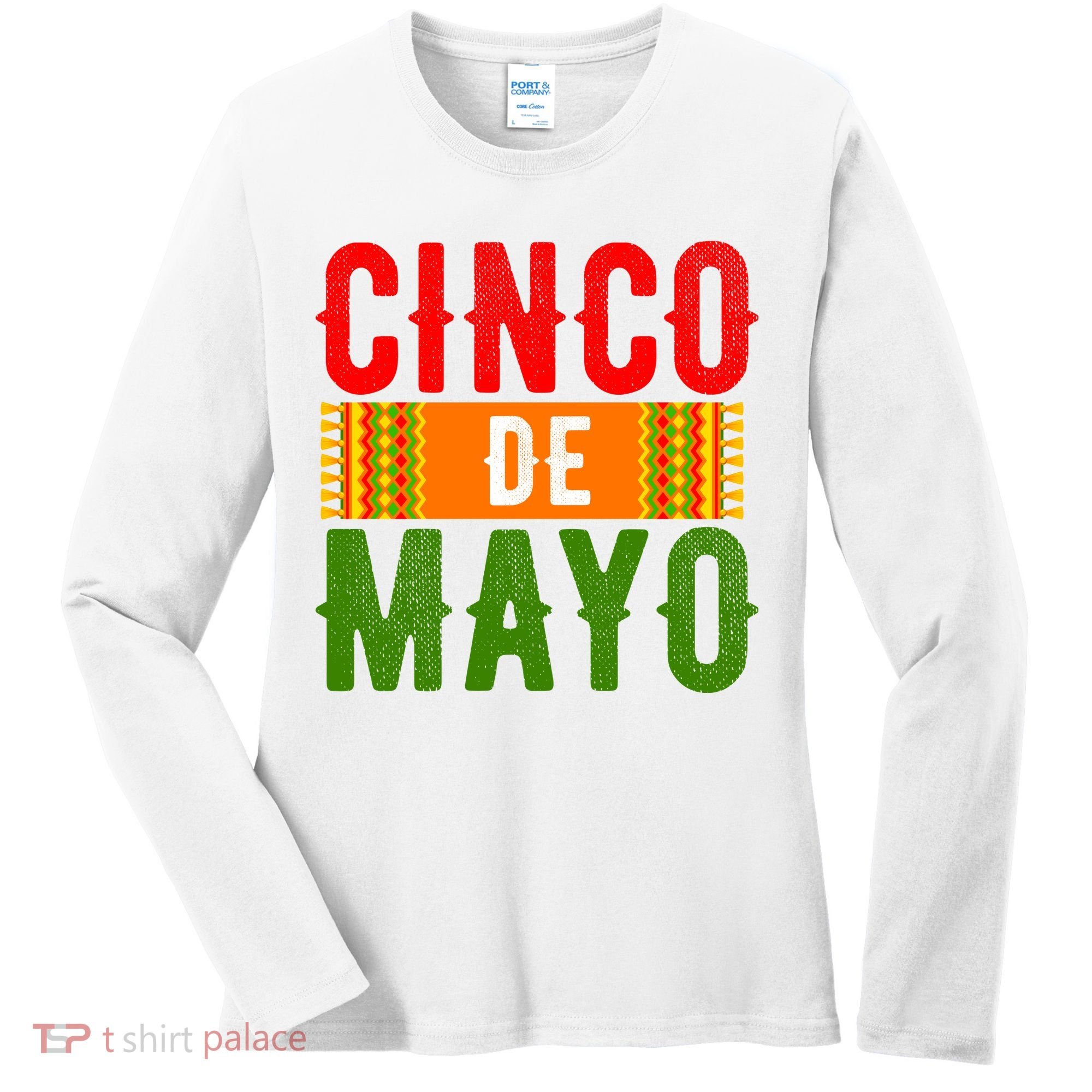 Cinco De Mayo Holiday Festive Women's Long Sleeve Shirt