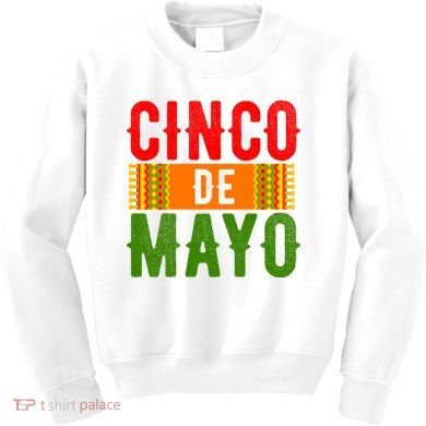 Cinco De Mayo Holiday Festive Kids Sweatshirt
