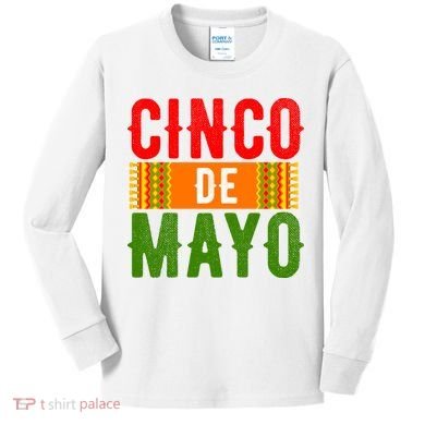 Cinco De Mayo Holiday Festive Kids Long Sleeve Shirt