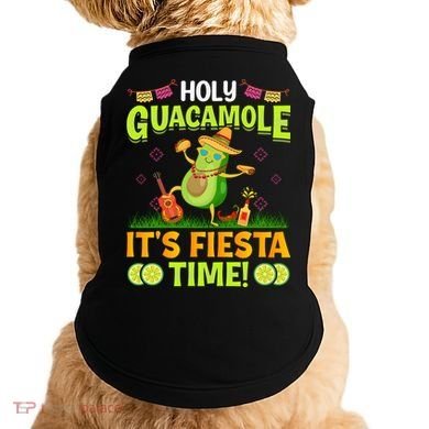 Cinco De Mayo Mexican Holy Guacamole Fiesta Time Doggie Tank
