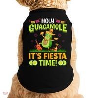 Cinco De Mayo Mexican Holy Guacamole Fiesta Time Doggie Tank thumb 0