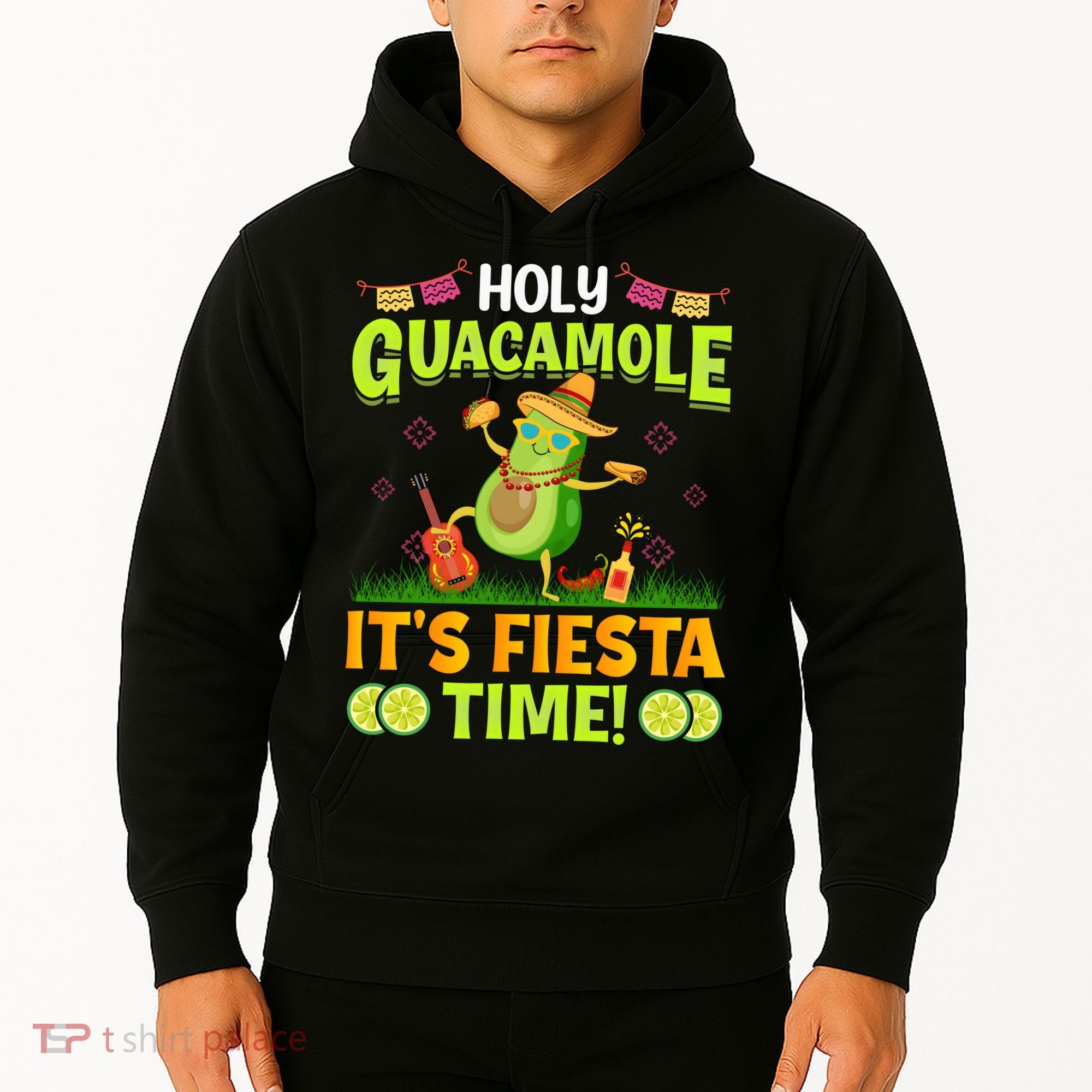 Cinco De Mayo Mexican Holy Guacamole Fiesta Time Hoodie